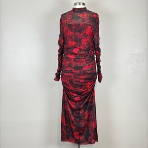 Dress Women M Gothic Glam Vamp Romantic Grunge Witchy Formal Evening Gown Gala